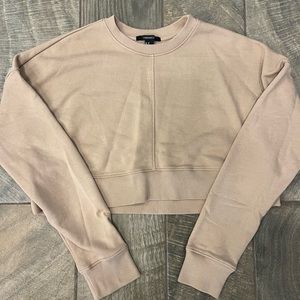 Cropped Tan sweatshirt